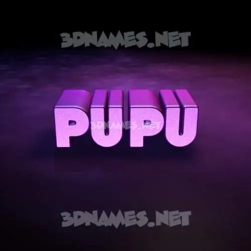 pupu in Big Purple style - 3D name wallpaper pupu in Big Purple style - 3D name wallpaper