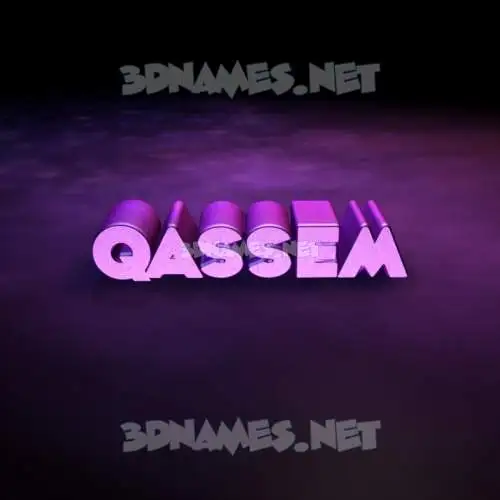 qassem in Big Purple style - 3D name wallpaper qassem in Big Purple style - 3D name wallpaper