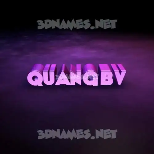 quangbv in Big Purple style - 3D name wallpaper quangbv in Big Purple style - 3D name wallpaper