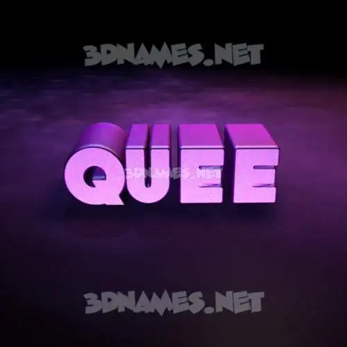 quee in Big Purple style - 3D name wallpaper quee in Big Purple style - 3D name wallpaper