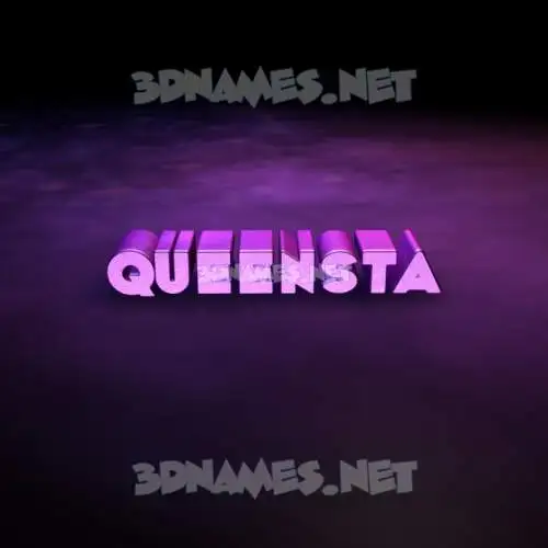 queensta in Big Purple style - 3D name wallpaper queensta in Big Purple style - 3D name wallpaper