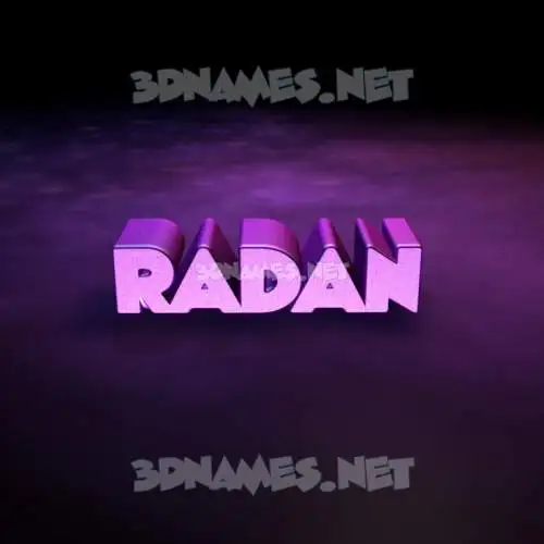 radan in Big Purple style - 3D name wallpaper radan in Big Purple style - 3D name wallpaper