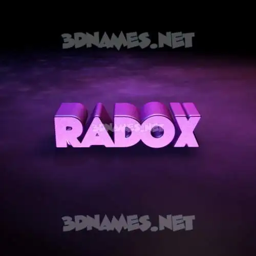 radox in Big Purple style - 3D name wallpaper radox in Big Purple style - 3D name wallpaper