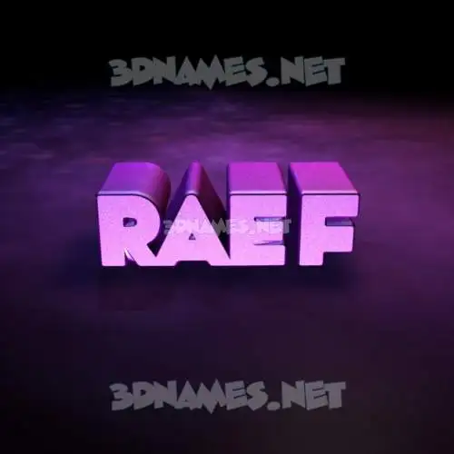 raef in Big Purple style - 3D name wallpaper raef in Big Purple style - 3D name wallpaper