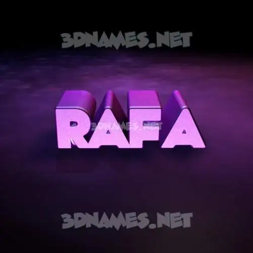 rafa in Big Purple style - 3D name wallpaper rafa in Big Purple style - 3D name wallpaper