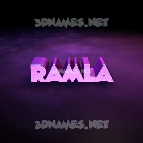 ramla in Big Purple style - 3D name wallpaper ramla in Big Purple style - 3D name wallpaper