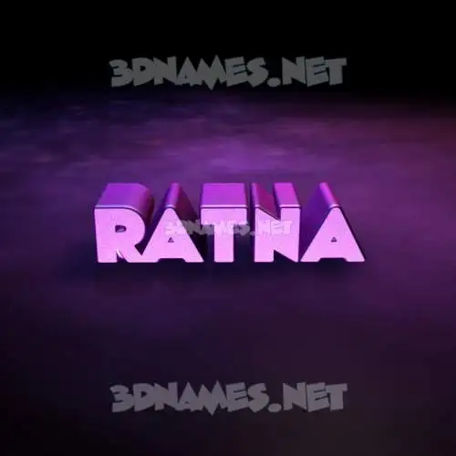 ratna in Big Purple style - 3D name wallpaper