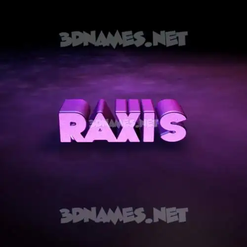 raxis in Big Purple style - 3D name wallpaper raxis in Big Purple style - 3D name wallpaper