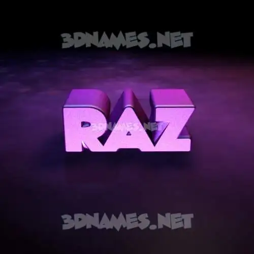 raz in Big Purple style - 3D name wallpaper raz in Big Purple style - 3D name wallpaper