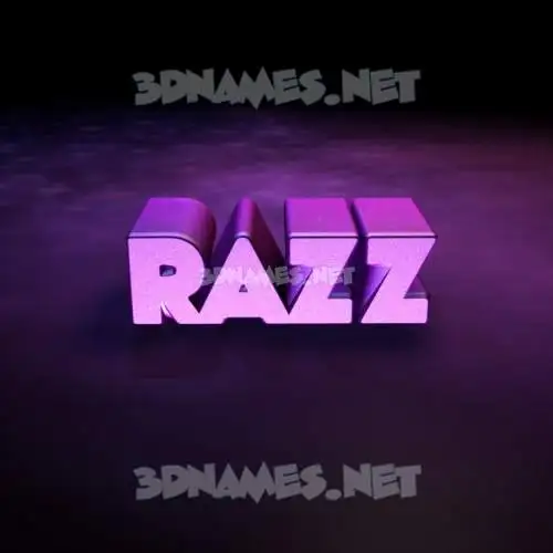 razz in Big Purple style - 3D name wallpaper razz in Big Purple style - 3D name wallpaper
