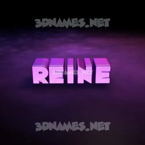 reine in Big Purple style - 3D name wallpaper reine in Big Purple style - 3D name wallpaper