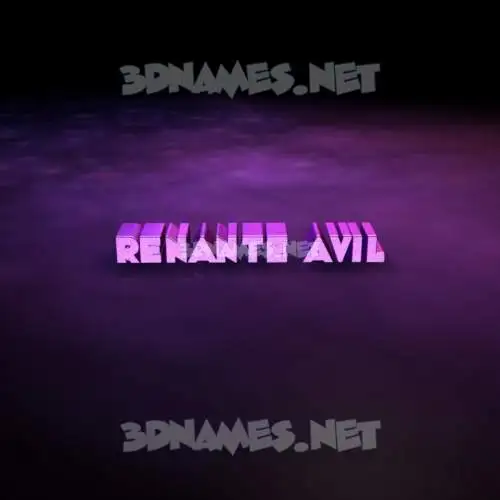 renante avil in Big Purple style - 3D name wallpaper renante avil in Big Purple style - 3D name wallpaper
