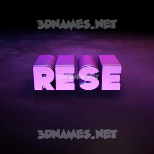 rese in Big Purple style - 3D name wallpaper rese in Big Purple style - 3D name wallpaper