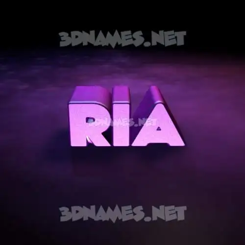 ria in Big Purple style - 3D name wallpaper ria in Big Purple style - 3D name wallpaper