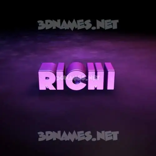 richi in Big Purple style - 3D name wallpaper richi in Big Purple style - 3D name wallpaper