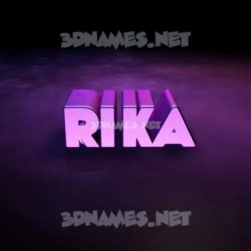 rika in Big Purple style - 3D name wallpaper rika in Big Purple style - 3D name wallpaper