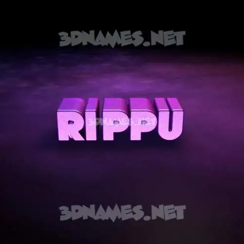 rippu in Big Purple style - 3D name wallpaper rippu in Big Purple style - 3D name wallpaper