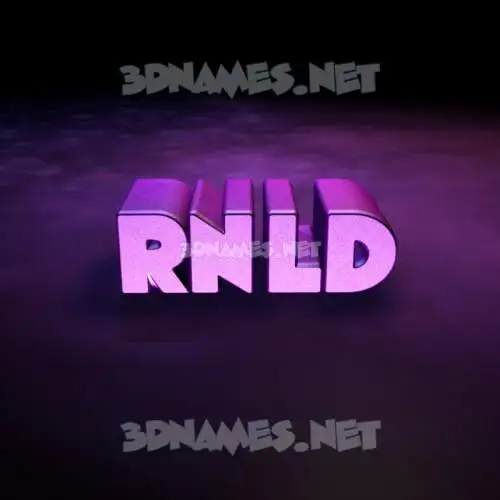rnld in Big Purple style - 3D name wallpaper rnld in Big Purple style - 3D name wallpaper