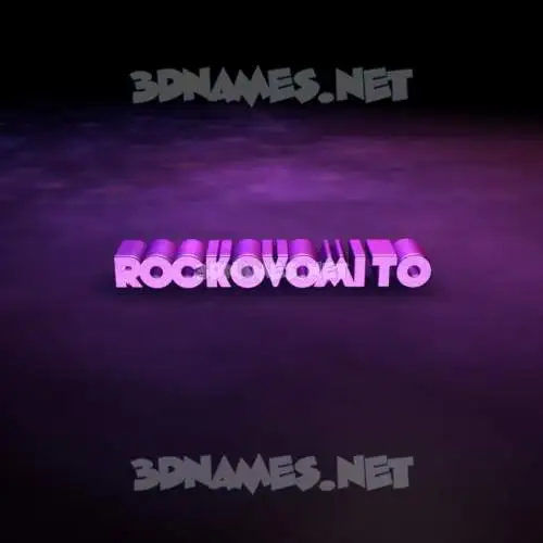 rockovomito in Big Purple style - 3D name wallpaper rockovomito in Big Purple style - 3D name wallpaper