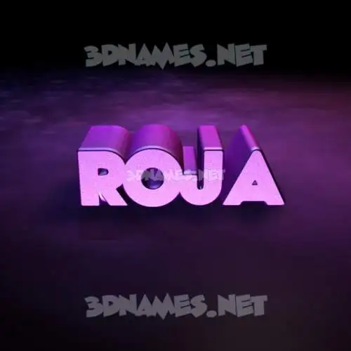 roja in Big Purple style - 3D name wallpaper roja in Big Purple style - 3D name wallpaper