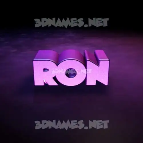 ron in Big Purple style - 3D name wallpaper ron in Big Purple style - 3D name wallpaper