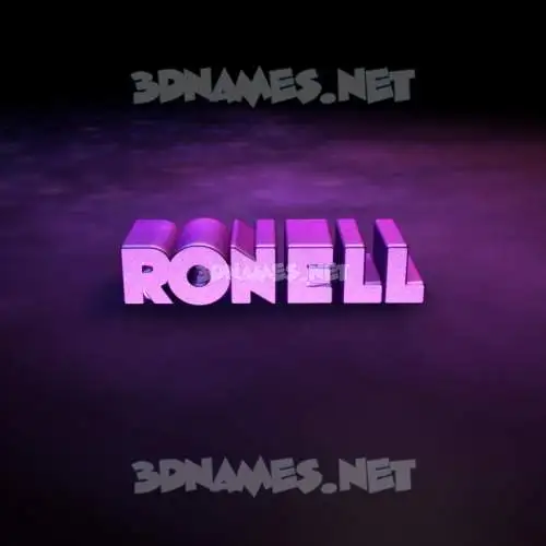 ronell in Big Purple style - 3D name wallpaper ronell in Big Purple style - 3D name wallpaper