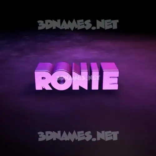 ronie in Big Purple style - 3D name wallpaper ronie in Big Purple style - 3D name wallpaper