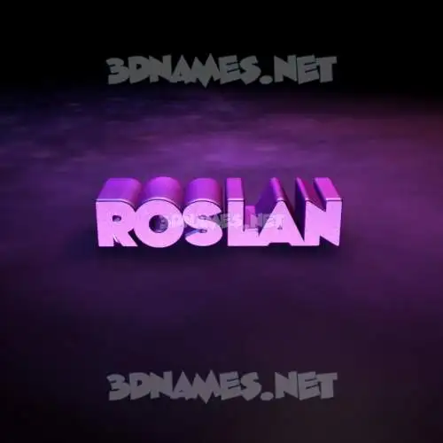 roslan in Big Purple style - 3D name wallpaper roslan in Big Purple style - 3D name wallpaper
