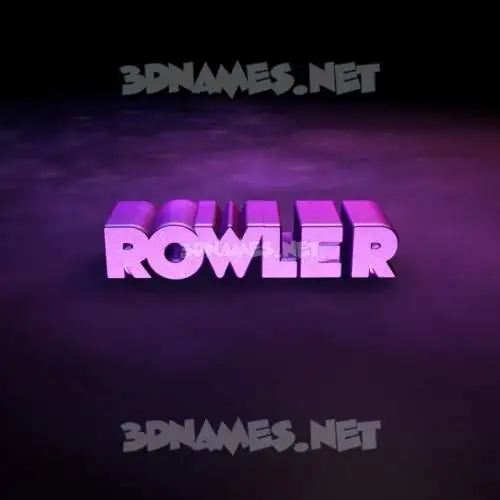 rowler in Big Purple style - 3D name wallpaper rowler in Big Purple style - 3D name wallpaper