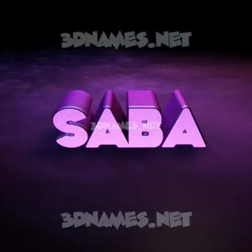 saba in Big Purple style - 3D name wallpaper saba in Big Purple style - 3D name wallpaper