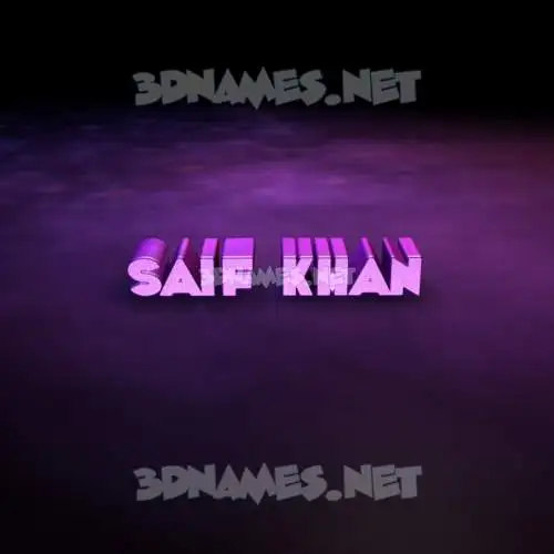 saif khan in Big Purple style - 3D name wallpaper saif khan in Big Purple style - 3D name wallpaper