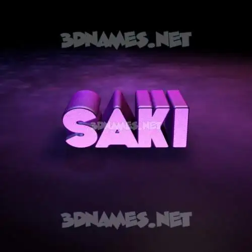 saki in Big Purple style - 3D name wallpaper saki in Big Purple style - 3D name wallpaper