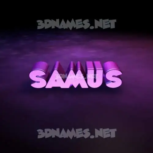 samus in Big Purple style - 3D name wallpaper samus in Big Purple style - 3D name wallpaper