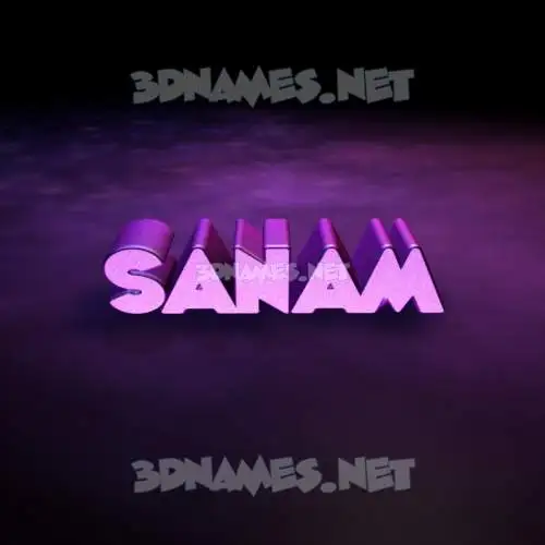 sanam in Big Purple style - 3D name wallpaper sanam in Big Purple style - 3D name wallpaper