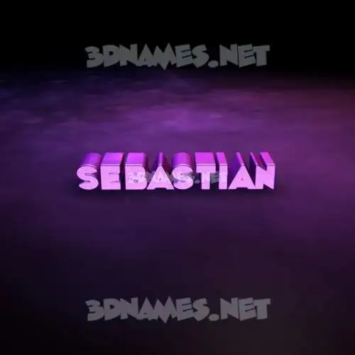sebastian in Big Purple style - 3D name wallpaper sebastian in Big Purple style - 3D name wallpaper