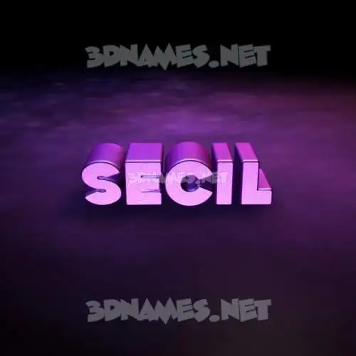 secil in Big Purple style - 3D name wallpaper secil in Big Purple style - 3D name wallpaper