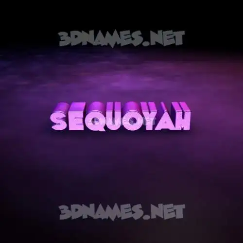 sequoyah in Big Purple style - 3D name wallpaper sequoyah in Big Purple style - 3D name wallpaper