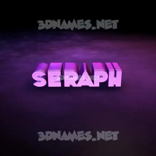 seraph in Big Purple style - 3D name wallpaper seraph in Big Purple style - 3D name wallpaper