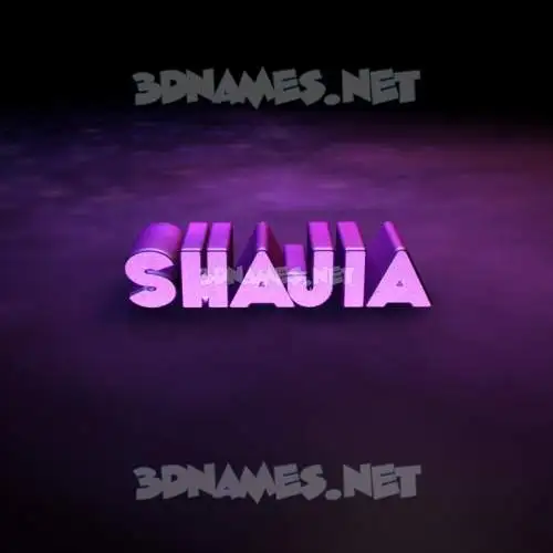 shajia in Big Purple style - 3D name wallpaper shajia in Big Purple style - 3D name wallpaper