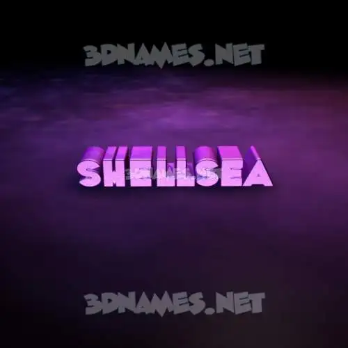 shellsea in Big Purple style - 3D name wallpaper shellsea in Big Purple style - 3D name wallpaper