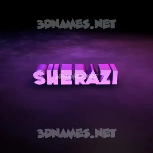 sherazi in Big Purple style - 3D name wallpaper sherazi in Big Purple style - 3D name wallpaper