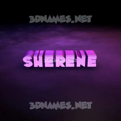 sherene in Big Purple style - 3D name wallpaper sherene in Big Purple style - 3D name wallpaper