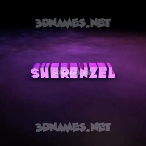 sherenzel in Big Purple style - 3D name wallpaper sherenzel in Big Purple style - 3D name wallpaper
