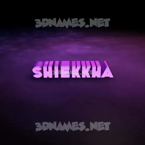 shiekkha in Big Purple style - 3D name wallpaper shiekkha in Big Purple style - 3D name wallpaper