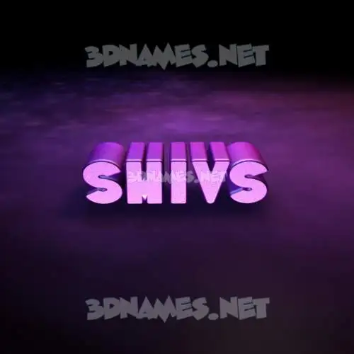 shivs in Big Purple style - 3D name wallpaper shivs in Big Purple style - 3D name wallpaper
