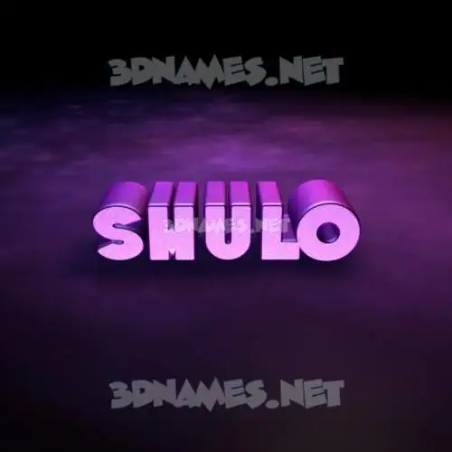 shulo in Big Purple style - 3D name wallpaper shulo in Big Purple style - 3D name wallpaper