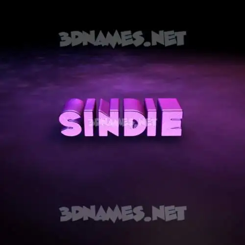 sindie in Big Purple style - 3D name wallpaper sindie in Big Purple style - 3D name wallpaper