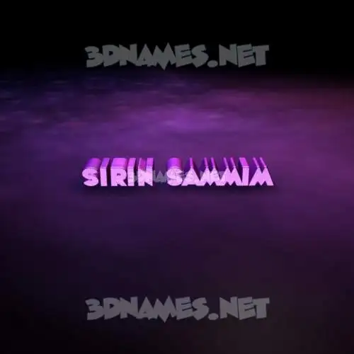 sirin sammim in Big Purple style - 3D name wallpaper sirin sammim in Big Purple style - 3D name wallpaper
