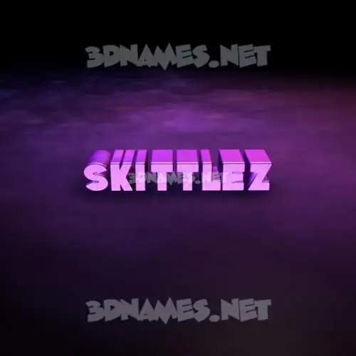 skittlez in Big Purple style - 3D name wallpaper skittlez in Big Purple style - 3D name wallpaper