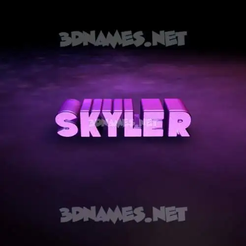 skyler in Big Purple style - 3D name wallpaper skyler in Big Purple style - 3D name wallpaper